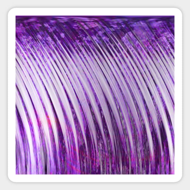 Purple Waterfalls Magnet by ArtistsQuest